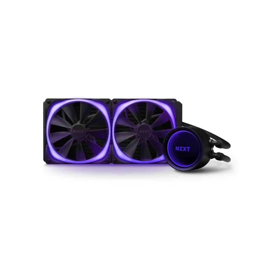 nzxt kraken x63 rgb aio cooler 280mm cpu liquid all-in-one with all in one aer fans