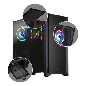 Corsair 4000D Tempered Glass Mid Tower Gaming Case