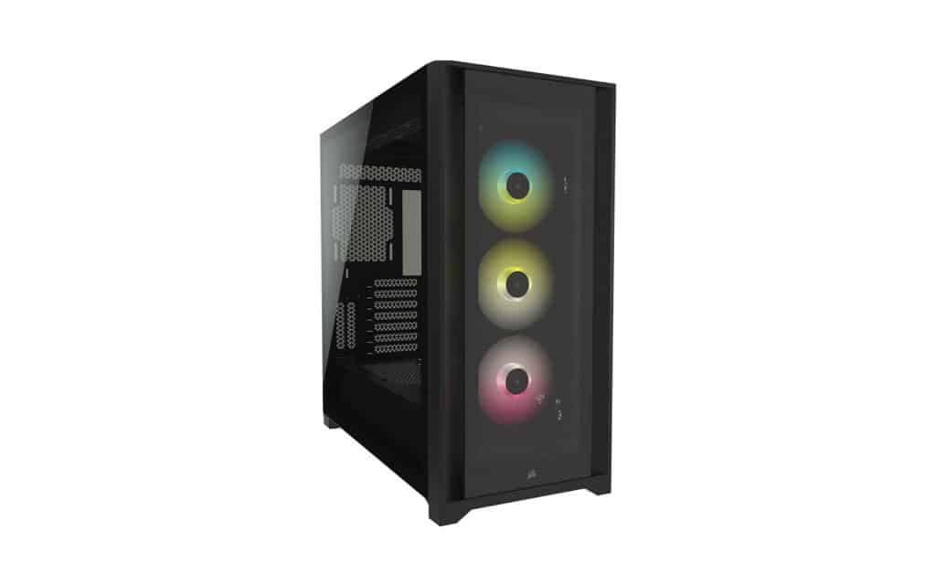 corsair icue 5000x rgb atx mid tower case - tempered glass mid-tower black gaming review tg e-atx white midi
