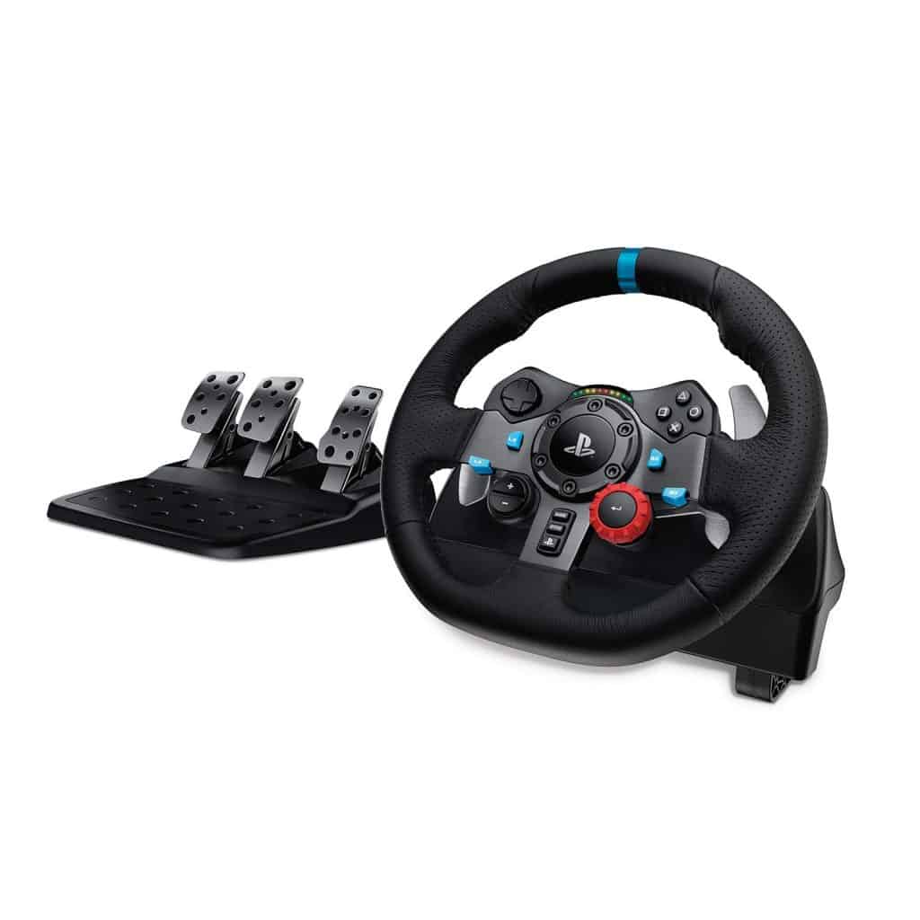 Logitech G Dual-Motor Feedback Driving Force G29 Gaming Racing Wheel with Responsive Pedals