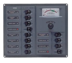 BEP 900-AC2H-ACSM-110BEP AC Circuit Breaker Panel with Digital Meters 16 BEP 900 AC2H ACSM 110BEP AC Circuit Breaker Panel With Digital Meters