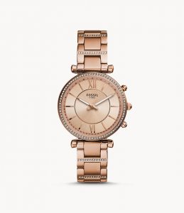 Fossil Women's Carlie Stainless Steel Hybrid Smartwatch