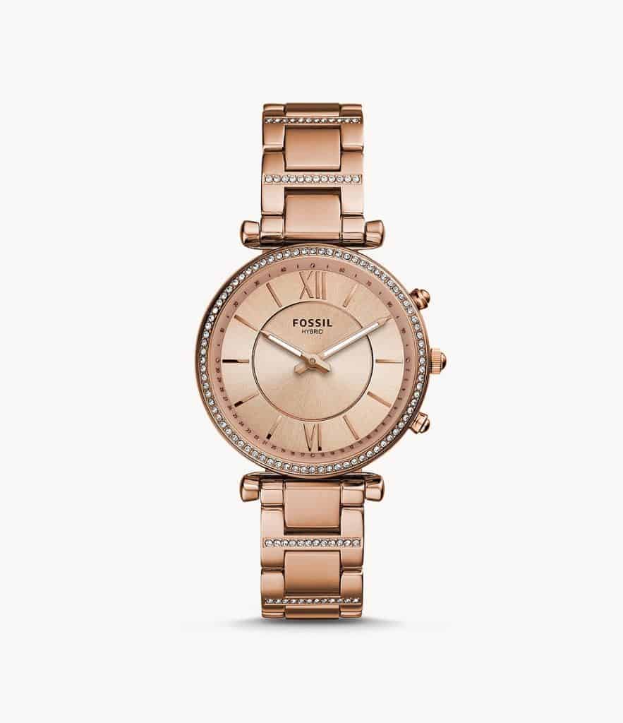 Fossil Women's Carlie Stainless Steel Hybrid Smartwatch