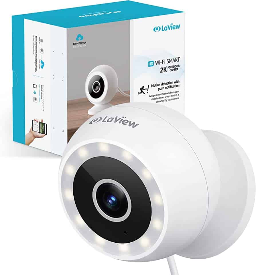 LaView 4MP Outdoor Security Camera Wired