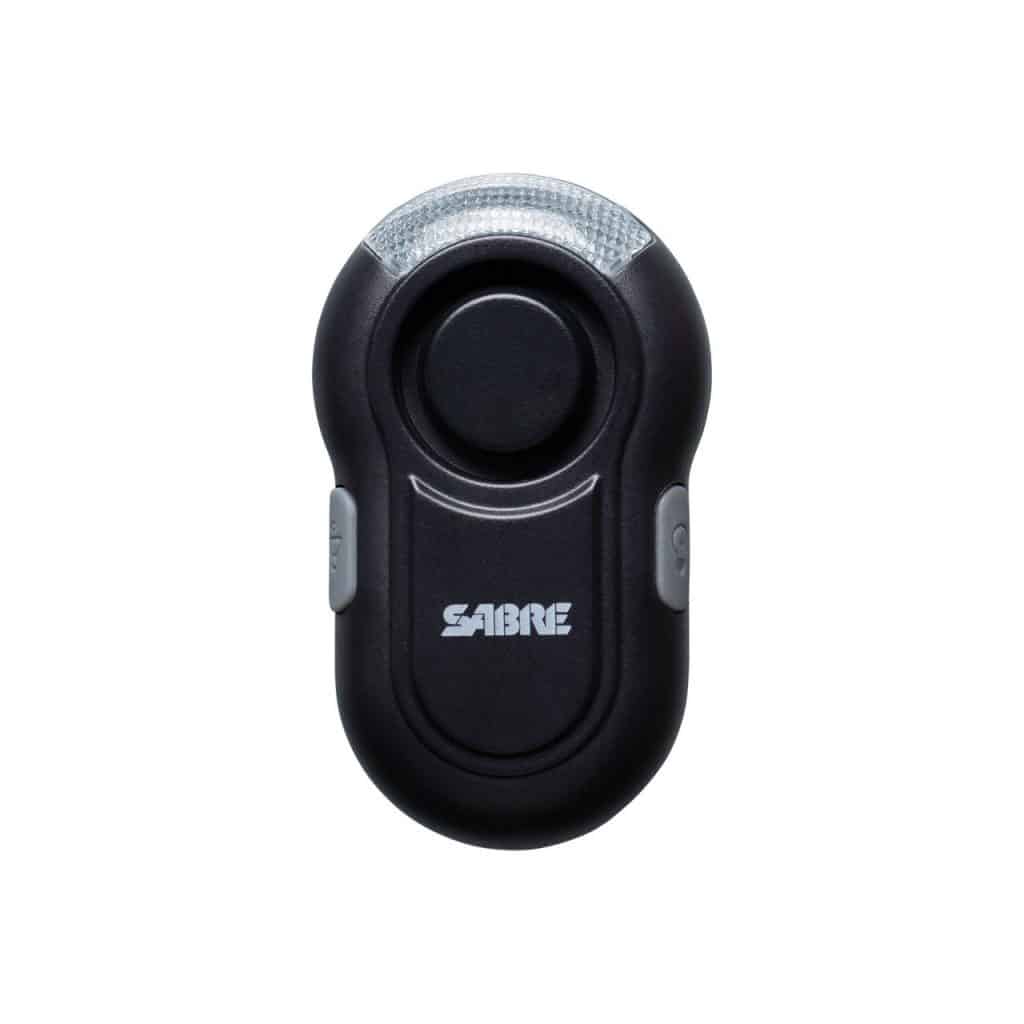 SABRE 2-in-1 Clip-On Personal Alarm With LED Safety Light