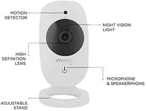 Vivitar IPC113 WHT Wide Angle 1080p HD Wi Fi Smart Home Camera