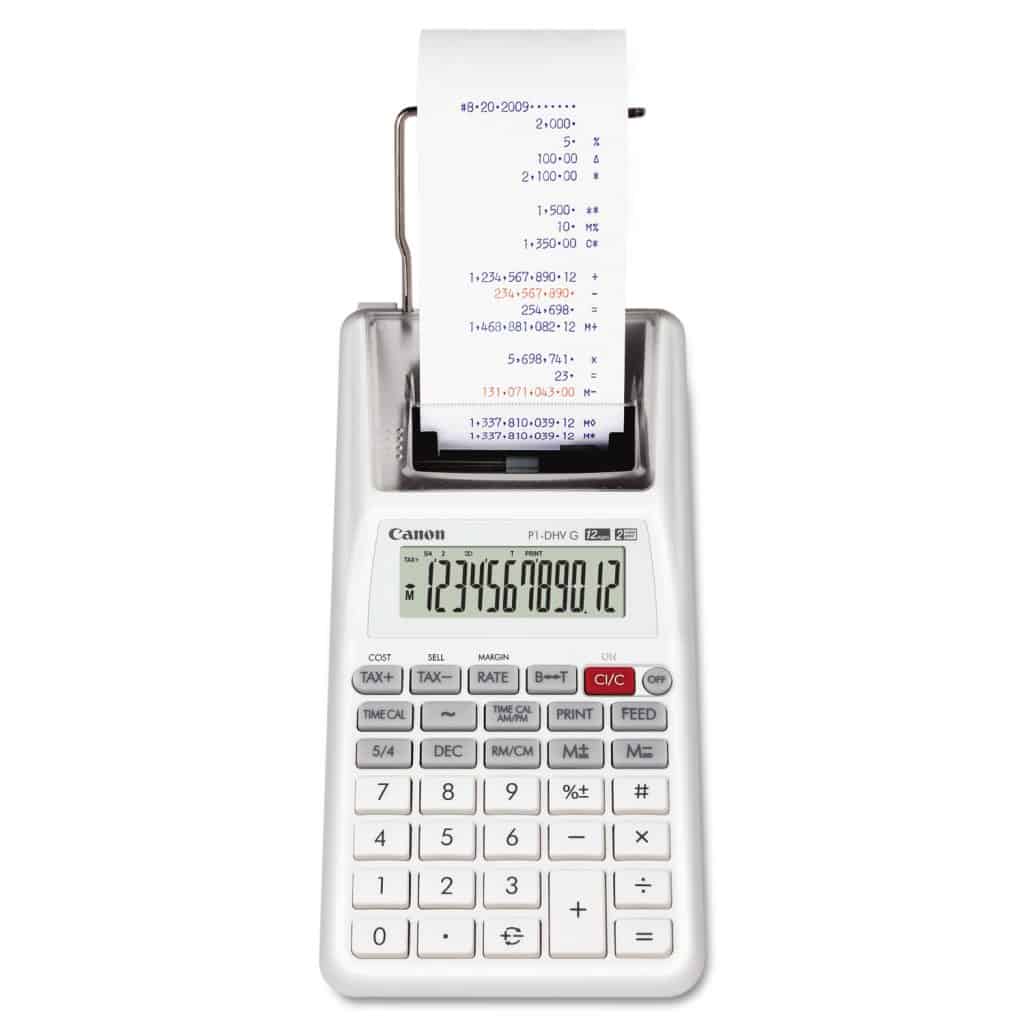 Canon Palm Printer P1-DH V Printing Calculator