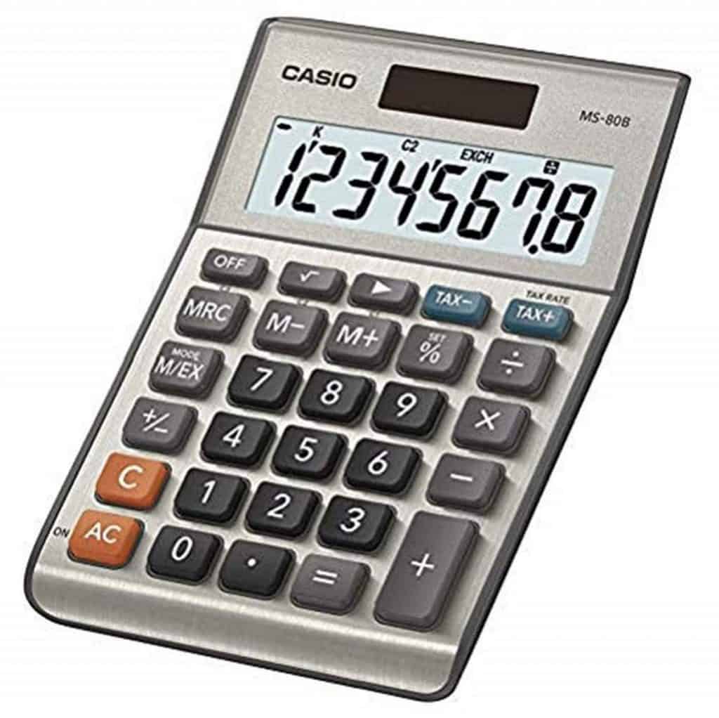 Casio MS-80B Standard Function Desktop Calculator