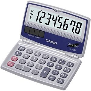 Casio SL-100L Basic Solar Folding Compact Calculator