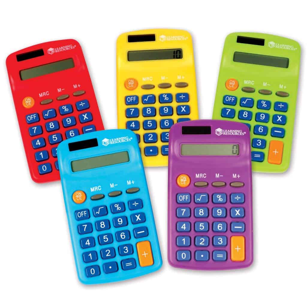 Learning Resources Rainbow Calculators