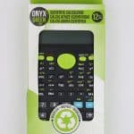 Onyx And Green Handheld 8 Digit Calculator