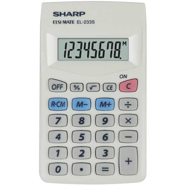 Sharp EL233SB Standard Function Calculator