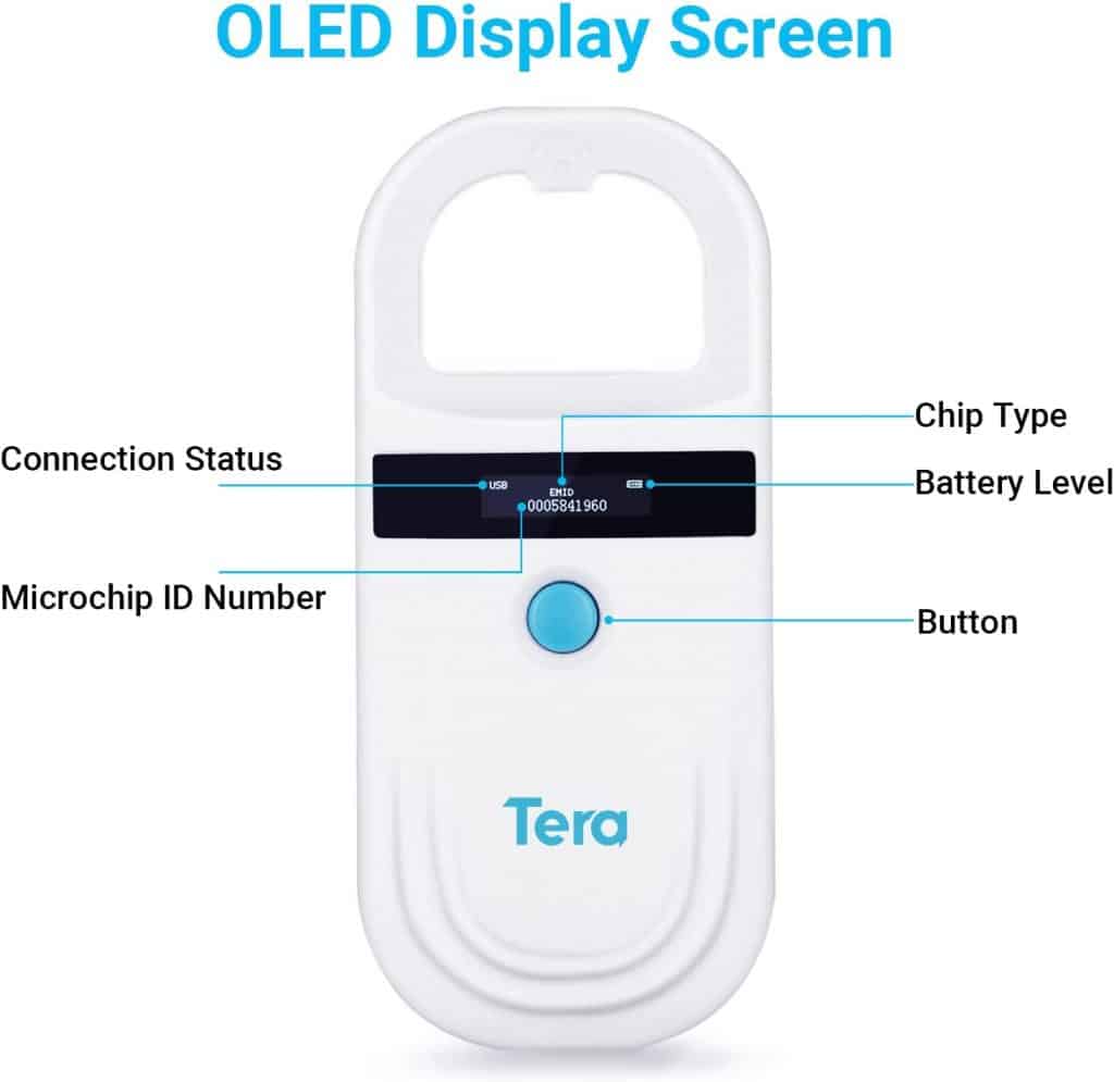 Tera Pet Microchip Reader Scanner