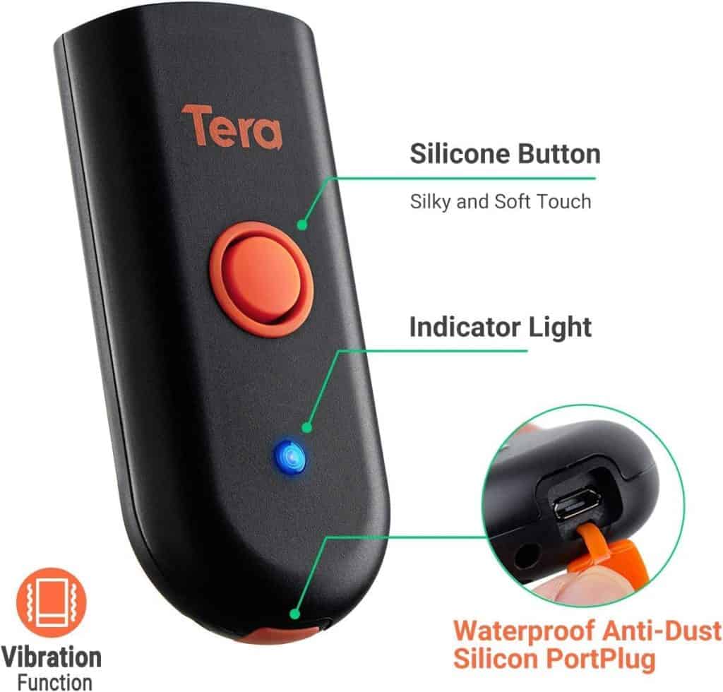 Tera Pro Extreme Performance 1D 2D QR Wireless Barcode Scanner Mini Portable