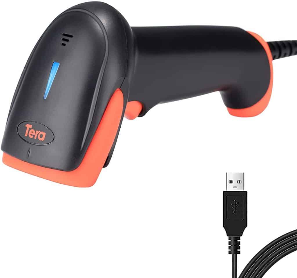 Tera Upgraded USB Laser 1D Barcode Scanner