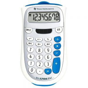 Texas Instruments TI-1706 SV Standard Function Calculator 19 Texas Instruments TI-1706 SV Standard Function Calculator
