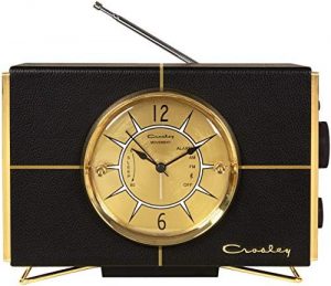 Crosley CR3038A BK Lewis Retro AM FM Bluetooth Tabletop Radio