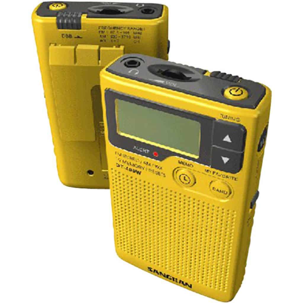 Sangean DT-400W AM-FM Digital Weather Alert Pocket Radio