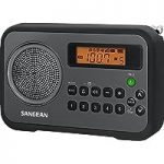 Sangean PR D19BK FM Stereo AM Digital Tuning Portable Radio With Protective Bumper