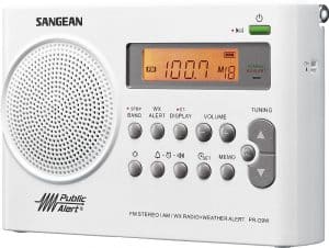 Sangean PR D9W Portable AM FM NOAA Alert Radio