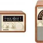 Sangean WR 15WL AM FM Table Top Wooden Radio