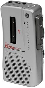 GE 35375 Handheld Micro Cassette Voice Recorder
