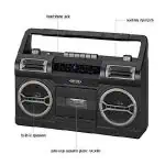 Jensen MCR 500 Portable AM FM Radio With Cassette
