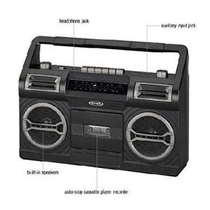Jensen MCR-500 Portable AM-FM Radio with Cassette
