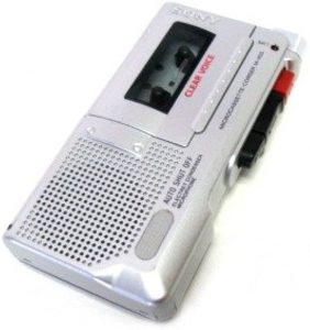 SONY M-455 Microcassette Recorder Value Pack