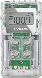 Sangean DT 120 Clear Pocket AM FM Digital Radios