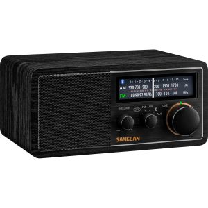 Sangean SG 118 Retro AM FM Bluetooth Wooden Cabinet Radio