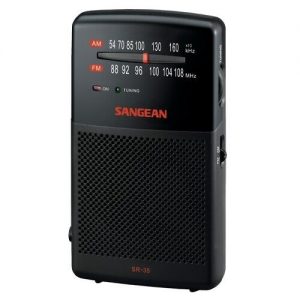 Sangean SR 35 AM FM Pocket Analog Radio