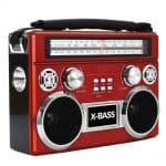 Supersonic SC-1097BT-Red 3 Band Radio with Bluetooth and Flashlight 1 Supersonic SC 1097BT Red 3 Band Radio With Bluetooth And Flashlight
