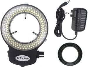 AmScope LED-144B-ZK Black 144 PCS Adjustable LED Ring Light