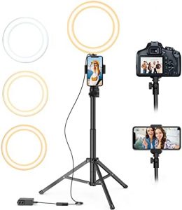 SQUATZ 8'' LED Ring Light with Stand and Phone Holder