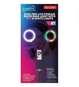 Supersonic SC-2710SR Dual 8 Selfie Ring Lights