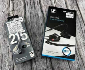Comparing Shure SE215 and Sennheiser IE 100 PRO 25 Shure SE215 and Sennheiser IE 100 PRO